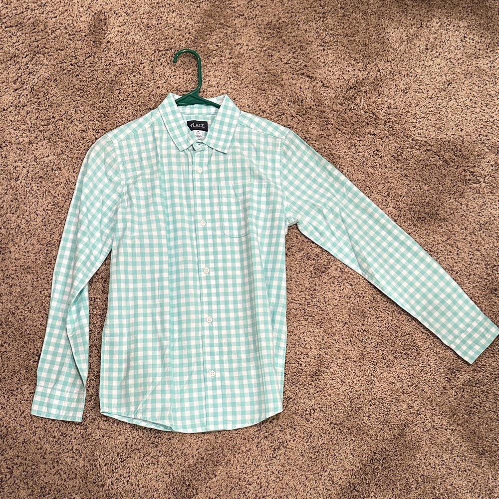 Ralph Lauren Mint Checkered Casual Shirt
